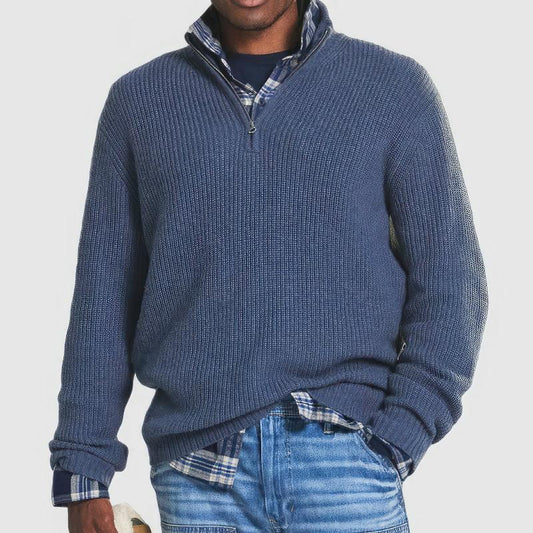 Finn | Men's Knitted Zip-Up Sweater